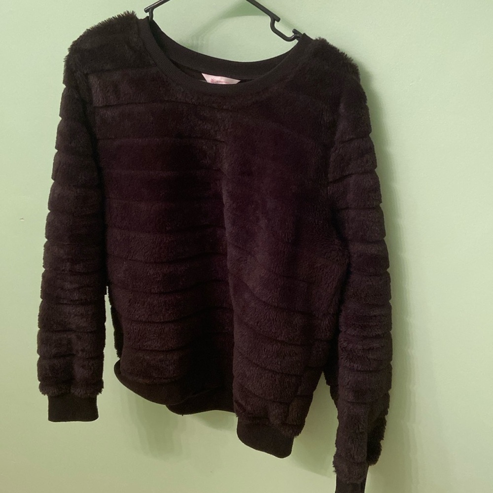 Furry black sweater